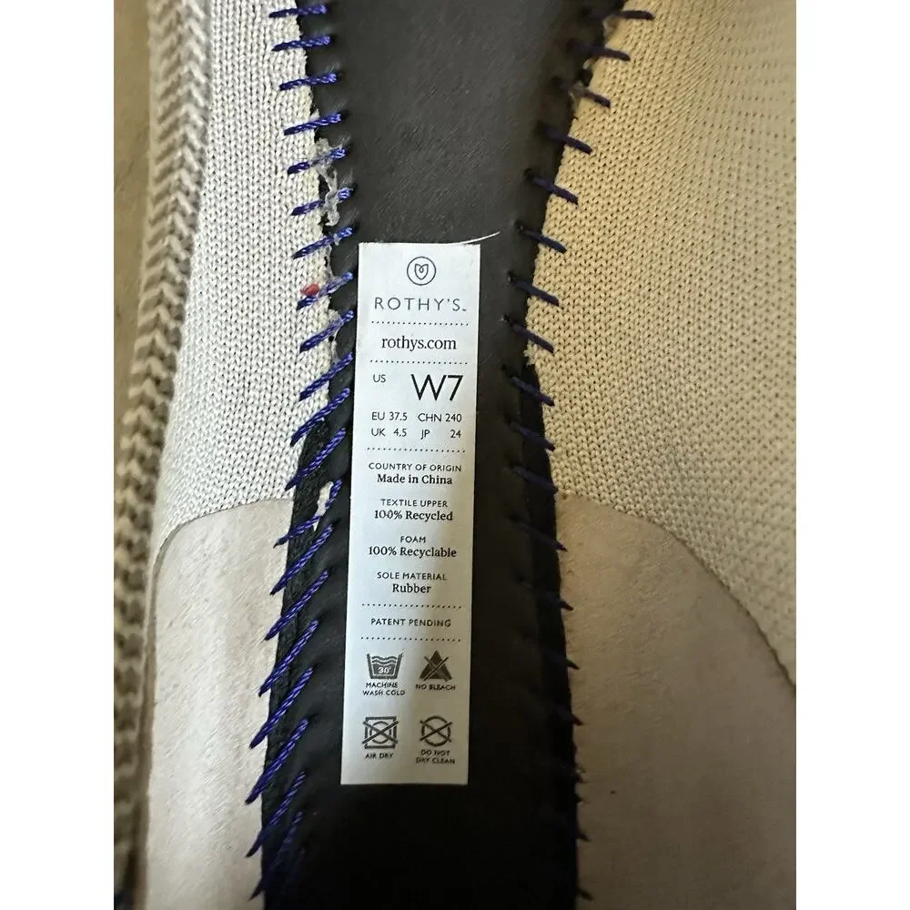 Rothy’s Flax Birdseye Flats Women's Size 7 Neutral